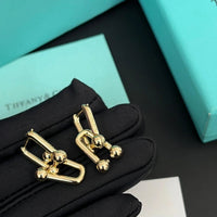 Tiffany&Co 18k Gold Plated 12 models Long Earrings Chain Link Diamond luxury Designer Jewelry for Women's Lock graduated Pavé Diamonds ✨