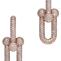 Tiffany&Co 18k Gold Plated 12 models Long Earrings Chain Link Diamond luxury Designer Jewelry for Women's Lock graduated Pavé Diamonds ✨