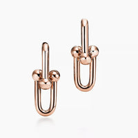 Tiffany&Co 18k Gold Plated 12 models Long Earrings Chain Link Diamond luxury Designer Jewelry for Women's Lock graduated Pavé Diamonds ✨