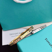 Tiffany&Co 18k gold plated Hinged Style Bangle bracelets ✨