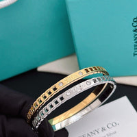 Tiffany&Co 18k gold plated Hinged Style Bangle bracelets ✨