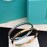 Tiffany&Co 18k gold plated Hinged Style Bangle bracelets ✨