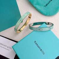 Tiffany&Co 18k gold plated Hinged Style Bangle lock bracelets ✨