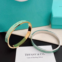 Tiffany&Co 18k gold plated Hinged Style Bangle lock bracelets ✨