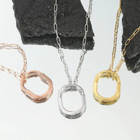 Tiffany&Co 18k Gold plated Unisex Unique Style Bangle Lock Pendant Necklace ✨