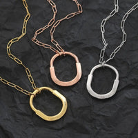 Tiffany&Co 18k Gold plated Unisex Unique Style Bangle Lock Pendant Necklace ✨