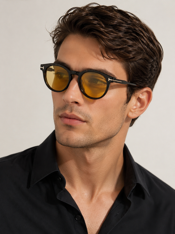 TOM FORD 5823-H 001 50  Blue Light Eyewear & Magnetic Clip-On Sunglasses  🔱