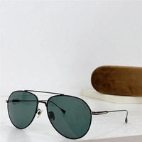 Tom Ford Titanium Japan Sunglasses Gold Grey Pilot Metal Cyrus TF 747 28A FT0747