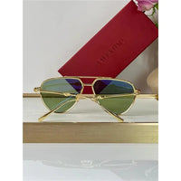 Valentino V-Stud II Titanium Aviator Unisex Sunglasses✨
