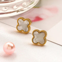 Van Cleef Vintage Alhambra Earrings 18K Gold Plated Women's Jewelry5 models ✨