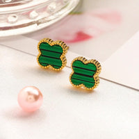 Van Cleef Vintage Alhambra Earrings 18K Gold Plated Women's Jewelry5 models ✨