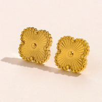 Van Cleef Vintage Alhambra Earrings 18K Gold Plated Women's Jewelry5 models ✨