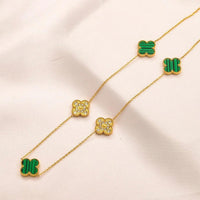 Van Cleef Vintage Alhambra Necklace 18K Gold Plated Women's Jewelry 10 models✨