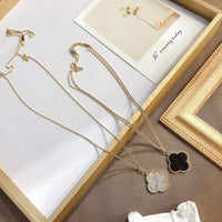 Van Cleef Vintage Alhambra Necklace 18K Gold Plated Women's Jewelry 10 models✨