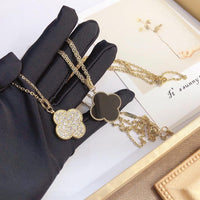 Van Cleef Vintage Alhambra Necklace 18K Gold Plated Women's Jewelry 10 models✨