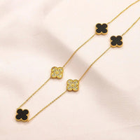 Van Cleef Vintage Alhambra Necklace 18K Gold Plated Women's Jewelry 10 models✨