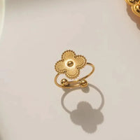 Van Cleef Vintage Alhambra Rings 18K Gold Plated Women's Jewelry 18 models✨