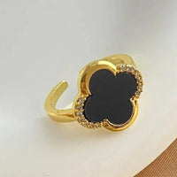 Van Cleef Vintage Alhambra Rings 18K Gold Plated Women's Jewelry 18 models✨