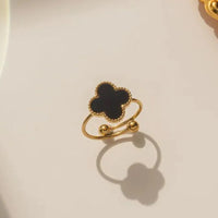 Van Cleef Vintage Alhambra Rings 18K Gold Plated Women's Jewelry 18 models✨