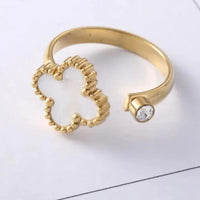 Van Cleef Vintage Alhambra Rings 18K Gold Plated Women's Jewelry 18 models✨