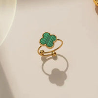 Van Cleef Vintage Alhambra Rings 18K Gold Plated Women's Jewelry 18 models✨