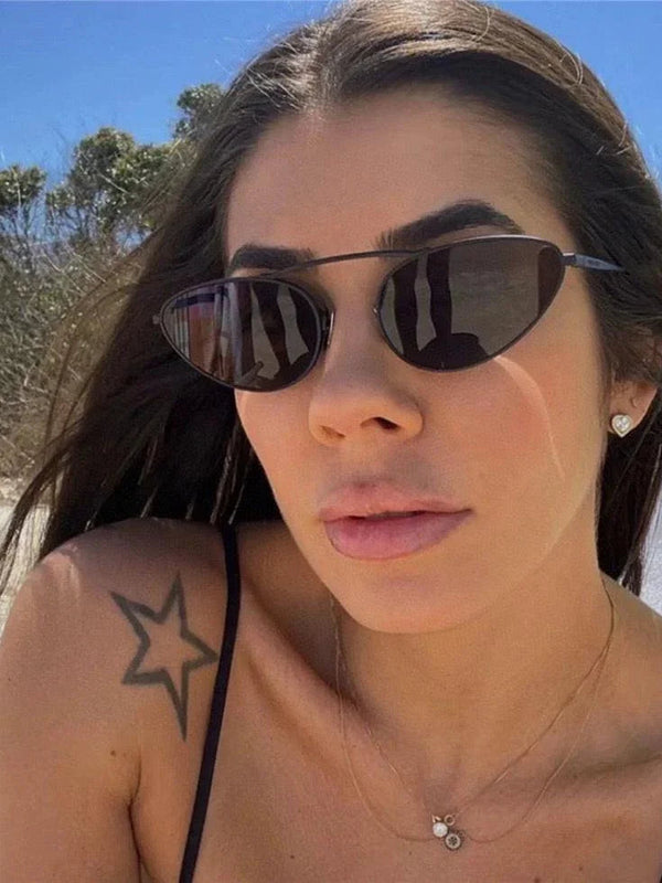 YSL 2024 Saint Laurent Women's Cat Eye SL-538 - 001 Sunglasses ✨
