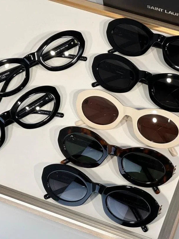 YSL 2024 Saint Laurent Women's Cat Eye SL M136 Sunglasses-7 Colors ✨